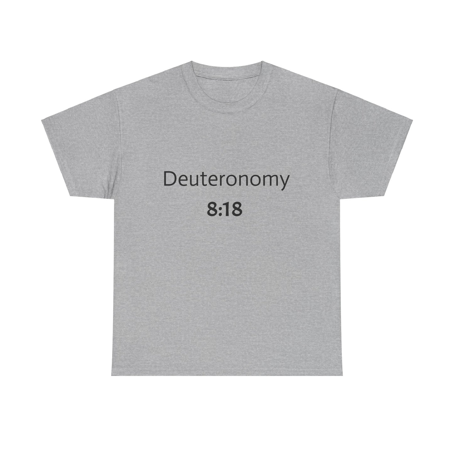 Deuteronomy 8:18 prayer T-shirt