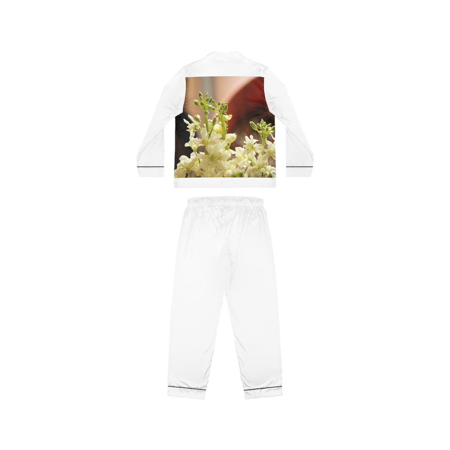Women's Satin Pajamas (AOP); wild ones