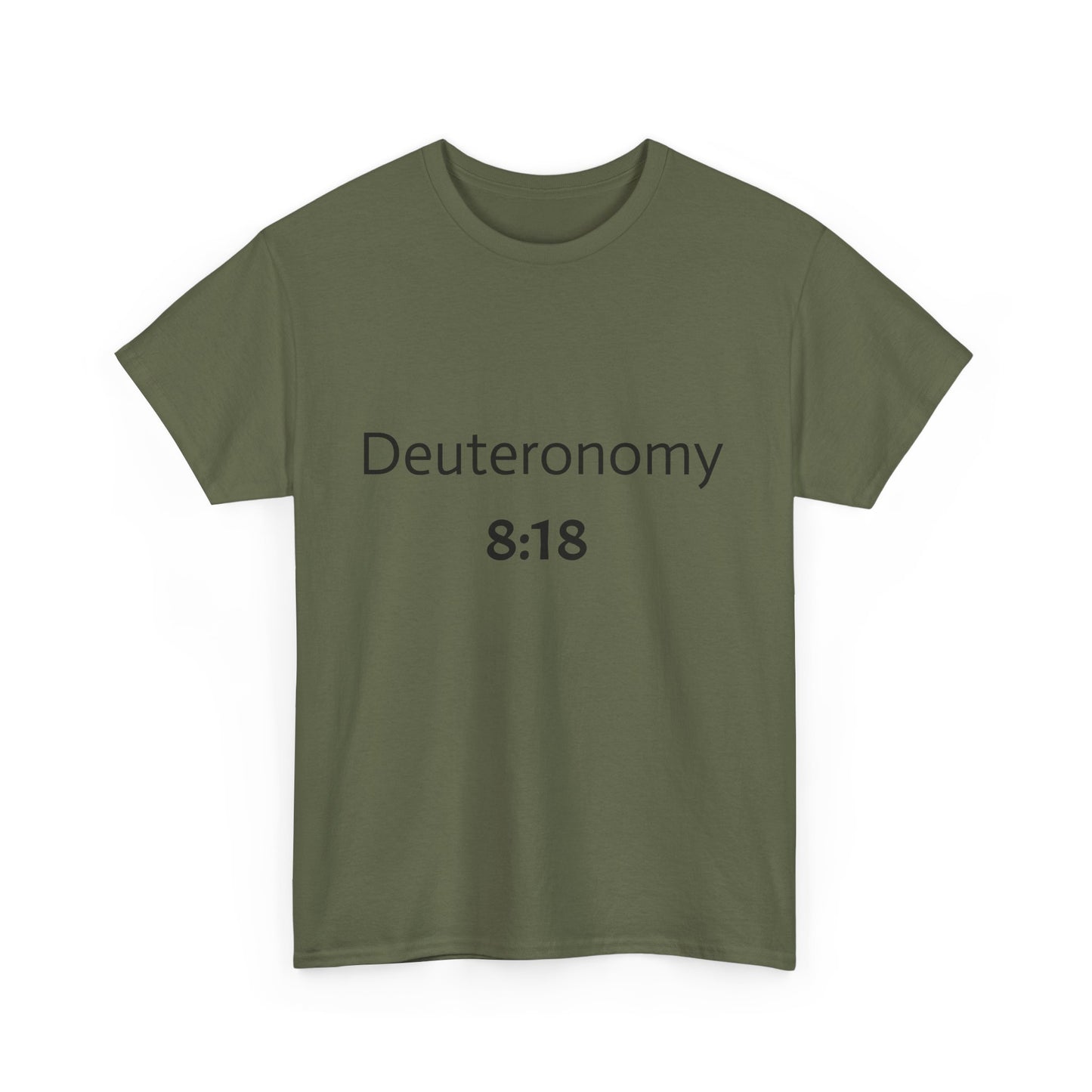 Deuteronomy 8:18 prayer T-shirt